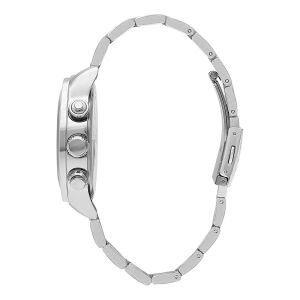 Slazenger Erkek Multifonksiyon Kol Saati | 46 mm Gümüş Renk Çelik Kasa, 5ATM Su Geçirmez