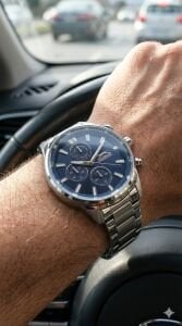 Slazenger Erkek Multifonksiyon Kol Saati | 46 mm Gümüş Renk Çelik Kasa, 5ATM Su Geçirmez