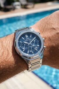 Slazenger Erkek Multifonksiyon Kol Saati | 40 mm Çelik Kasa, Çelik Kordon, 5ATM