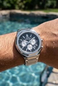 Slazenger Erkek Multifonksiyon Kol Saati | 40 mm Çelik Kasa, Çelik Kordon, Siyah Kadran,