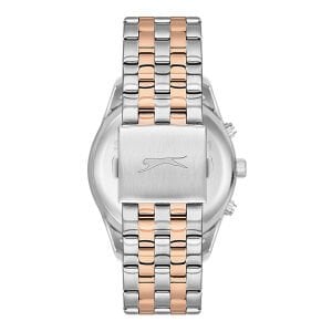 Slazenger Erkek Multifonksiyon Kol Saati | 45 mm Çelik Kasa, Rose & Gümüş Çelik Kordon