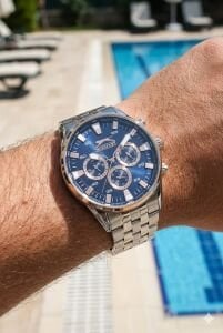 Slazenger Erkek Multifonksiyon Kol Saati | 45 mm Çelik Kasa, Rose & Gümüş Çelik Kordon