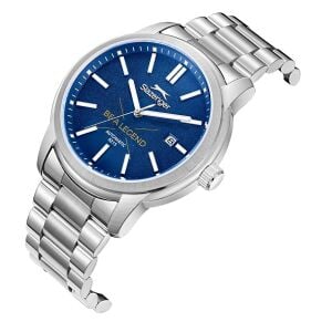 Slazenger Erkek Otomatik Japon (8215) Mekanizma Kol Saati | 43 mm Çelik Kasa, Şeffaf Arka Kapak, 10ATM