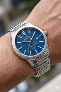 Slazenger Erkek Otomatik Japon (8215) Mekanizma Kol Saati | 43 mm Çelik Kasa, Şeffaf Arka Kapak, 10ATM