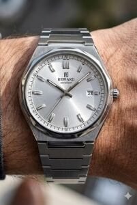 Reward Klasik Erkek Kol Saati | 42 mm Çelik Kasa, Çelik Kordon, 5ATM