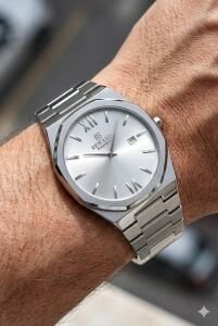 Reward Excellent Modern Erkek Kol Saati | 42 mm Çelik Kasa, Çelik Kordon, Su Geçirmez