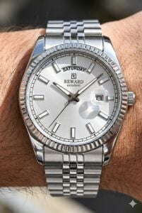 Reward Excellent Erkek Kol Saati | 42 mm Çelik Kasa, Day Date Tasarım,