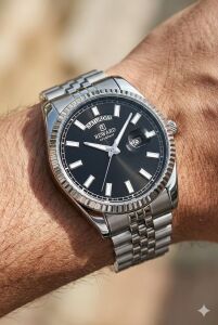 Reward Excellent Day Date Tasarım Erkek Kol Saati | 42 mm Çelik Kasa, Gün & Takvim, 5 ATM