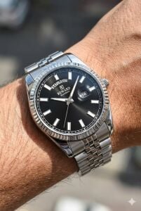 Reward Excellent Day Date Tasarım Erkek Kol Saati | 42 mm Çelik Kasa, Gün & Takvim, 5 ATM