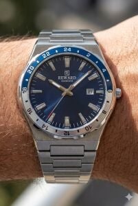 Reward Erkek Kol Saati – 42 mm Çelik Kasa, 5 ATM Su Geçirmezlik, Mineral Cam