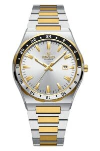 Reward Modern Erkek Kol Saati | 42 mm Çelik Kasa, Altın ve Gümüş Renk Çelik Kordon
