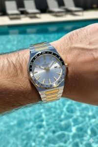 Reward Modern Erkek Kol Saati | 42 mm Çelik Kasa, Altın ve Gümüş Renk Çelik Kordon