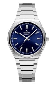 Reward Erkek Kol Saati | 42 mm Çelik Kasa, Lacivert Kadran, Çelik Kordon, 5ATM