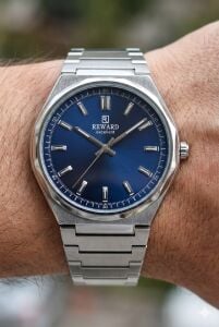 Reward Erkek Kol Saati | 42 mm Çelik Kasa, Lacivert Kadran, Çelik Kordon, 5ATM