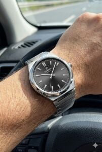 Reward Erkek Kol Saati | 42 mm Çelik Kasa, Füme Kadran, Gümüş Renk Çelik Kordon