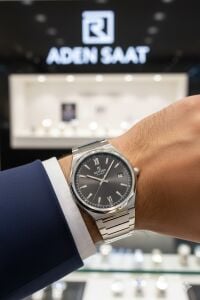 Reward Erkek Kol Saati | 42 mm Çelik Kasa, Füme Kadran, Gümüş Renk Çelik Kordon