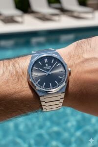 Reward Erkek Kol Saati | 42 mm Çelik Kasa, Füme Kadran, Gümüş Renk Çelik Kordon