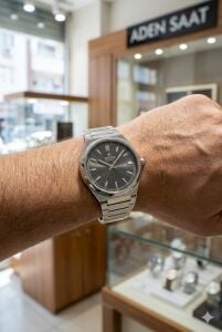 Reward Erkek Kol Saati | 42 mm Çelik Kasa, Füme Kadran, Gümüş Renk Çelik Kordon