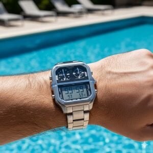 Lee Cooper Anlog & Dijital Erkek Kol Saati | 50 mm Çelik Kasa, Çelik Kordon, 5 ATM Su Geçirmez