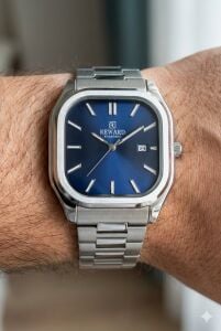 Reward Lacivert Kadran Erkek Kol Saati – 42 mm Çelik Kasa, Mineral Cam, 5ATM