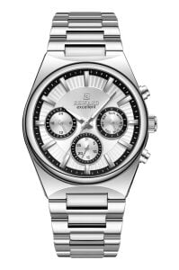 Reward Multifonksiyon Erkek Kol Saati | 45 mm Çelik Kasa, Gümüş Kadran, Çelik Kordon