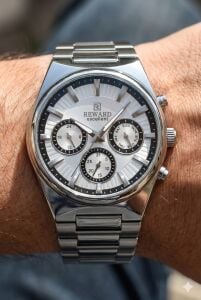 Reward Multifonksiyon Erkek Kol Saati | 45 mm Çelik Kasa, Gümüş Kadran, Çelik Kordon