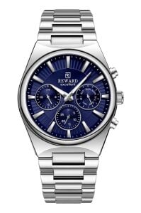 Reward Multifonksiyon Erkek Kol Saati | 45 mm Çelik Kasa, Lacivert Kadran, Mineral Cam, 5 ATM