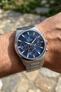 Reward Multifonksiyon Erkek Kol Saati | 45 mm Çelik Kasa, Lacivert Kadran, Mineral Cam, 5 ATM