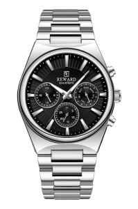 Reward Multifonksiyon Erkek Kol Saati | 45 mm Çelik Kasa, Mineral Cam, Siyah Kadran