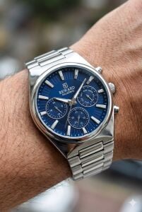 Reward Multifonksiyon Erkek Kol Saati | 45 mm Çelik Kasa, Lacivert Kadran, Çelik Kordon, 5ATM