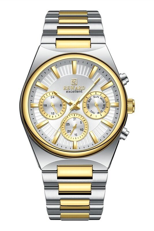 Reward Multifonksiyon Erkek Kol Saati | 45 mm Çelik Kasa, Mineral Cam, 5 ATM, Çift Renk