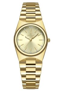 Reward Kadın Kol Saati | 32 mm Çelik Kasa, Altın Kadran Taş Detaylı, Altın Renk Çelik Kordon