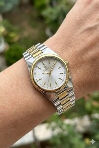 Reward Kadın Kol Saati | 32 mm Çelik Kasa, Çift Renk Çelik Kordon, Mineral Cam