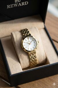 Reward Zarif Tasarım Kadın Kol Saati | 22 mm Çelik Kasa, İnce Çelik Kordon, Mineral Cam