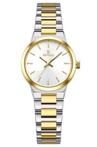 Reward Gümüş & Altın Renk Kadın Kol Saati | 22 mm Çelik Kasa, Çift Renk Çelik Kordon, Şık Tasarım