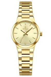 Reward Altın Renk Kadın Kol Saati |  22 mm Çelik Kasa, Altın Kadran, Altın Renk Çelik Kordon