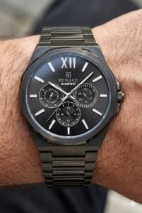 Reward Erkek Multifonksiyon Erkek Kol Saati | 45 mm Çelik Kasa, Çelik Kordon, Mineral Cam, 5ATM