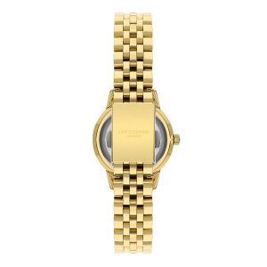 Lee Cooper Sedef Kadran Kadın Kol Saati | 30 mm Altın Renk Çelik Kasa, Çelik Kordon