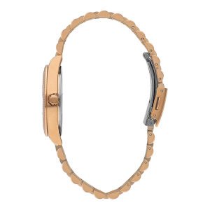Lee Cooper Kadın Rose Gold Kadın Kol Saati | 37 mm Pembe Altın Renk Çelik Kasa, Çelik Kordon