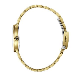 Lee Cooper Altın Renk Kadın Kol Saati | 30 mm Altın Renk Çelik Kasa, Çelik Kordon