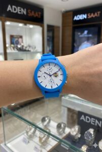 Quantum Fenerbahçe Taraftar Kol Saati |44 mm Mavi Kasa, Silikon Kordon, Lisanslı Ürün