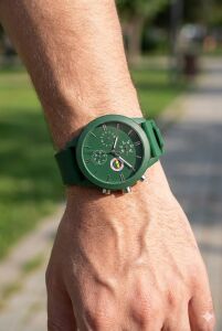 Quantum Fenerbahçe Taraftar Kol Saati | 44mm Yeşil Renk, Yeşil Silikon Kordon, Lisanslı Ürün