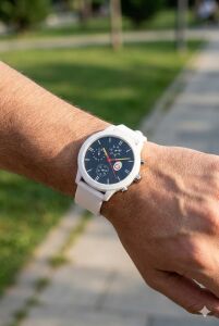 Quantum Galatasaray Taraftar Kol Saati | 44mm Kasa, Beyaz Silikon Kordon, Lisanslı Ürün