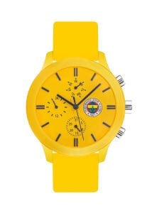 Quantum Fenerbahçe Taraftar Kol Saati | 44mm Kasa, Sarı Silikon Kordon, Lisanslı Ürün
