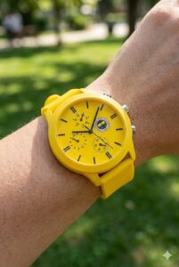 Quantum Fenerbahçe Taraftar Kol Saati | 44mm Kasa, Sarı Silikon Kordon, Lisanslı Ürün