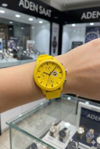 Quantum Fenerbahçe Taraftar Kol Saati | 44mm Kasa, Sarı Silikon Kordon, Lisanslı Ürün