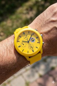 Quantum Fenerbahçe Taraftar Kol Saati | 44mm Kasa, Sarı Silikon Kordon, Lisanslı Ürün