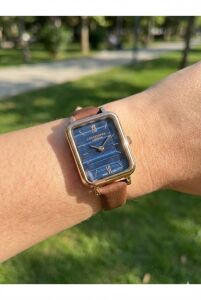 Lee Cooper Dikdörtgen Kasa Kadın Kol Saati | 20mm, Kahverengi Deri Kordon, Zarif Tasarım
