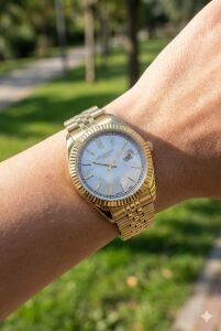 Lee Cooper Kadın Kol Saati | 30mm Altın Renk Çelik Kasa, Çelik Kordon, Beyaz Kadran