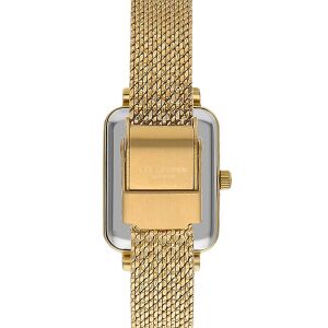 Lee Cooper Altın Renk Kadın Kol Saati | 20mm Çelik Kasa, Örgü Kordon, Beyaz Kadran